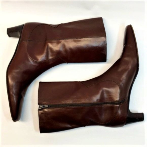 Cole Haan Shoes - Cole Haan Country Leather Ankle Boots Brown 8.5